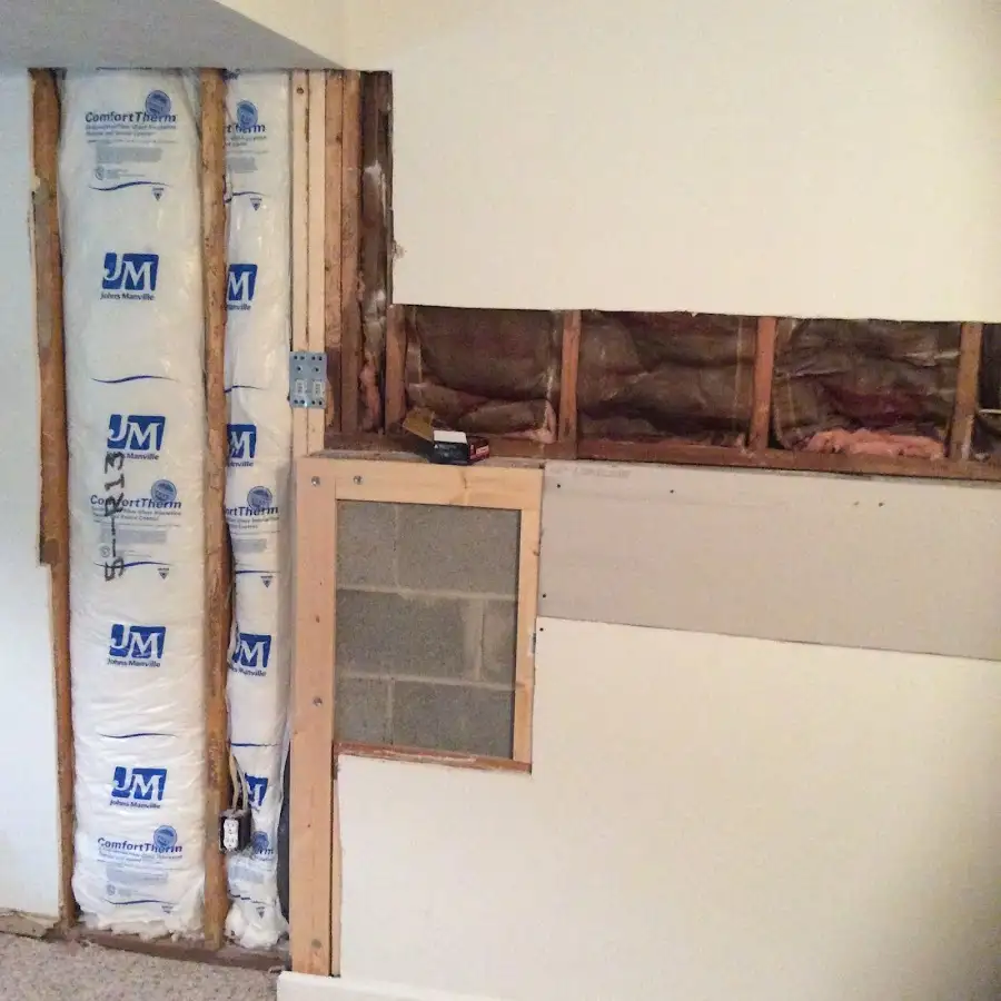 Wall insulation replacement during Structural Drying in Montclair